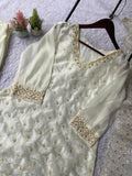 FENDY WITH BEADS WITH SEQUENCE EMBROIDERY & CUT WORK SALWAR KAMEEZ