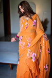 Stylish Ruffle Drape Lehenga Saree - Modern Look With Traditional Touch