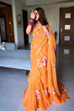 Stylish Ruffle Drape Lehenga Saree - Modern Look With Traditional Touch