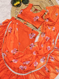Stylish Ruffle Drape Lehenga Saree - Modern Look With Traditional Touch