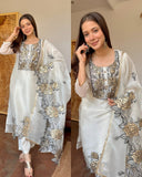 DESIGNER JIMMY CHOO SALWAR KAMEEZ WITH EMBROIDERY WORK