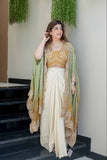 Super Hit New Designer Indo-Western Draped Saree Set