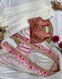 Super Hit New Designer Indo-Western Draped Saree Set