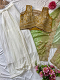 Super Hit New Designer Indo-Western Draped Saree Set