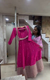 Designer Heavy Fox Georgette Digital Prints With Embroidery  & Sequins Work  Salawar kameez