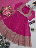 Designer Heavy Fox Georgette Digital Prints With Embroidery  & Sequins Work  Salawar kameez