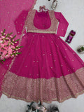 Designer Heavy Fox Georgette Digital Prints With Embroidery  & Sequins Work  Salawar kameez