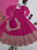Designer Heavy Fox Georgette Digital Prints With Embroidery  & Sequins Work  Salawar kameez