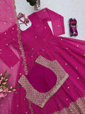 Designer Heavy Fox Georgette Digital Prints With Embroidery  & Sequins Work  Salawar kameez