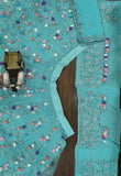 Faux Georgette with Designer Flower Work & Embroidery Sequins Work Lehenga Choli