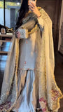 Latest Heavy Japan Satin Silk Designer Plazoo Set