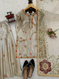 Latest Heavy Japan Satin Silk Designer Plazoo Set