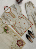 Latest Heavy Japan Satin Silk Designer Plazoo Set