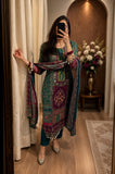 Latest Designer Salwar Kameez Elegant Digital Print Set With Real Mirror Work