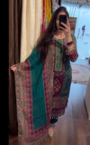 Latest Designer Salwar Kameez Elegant Digital Print Set With Real Mirror Work