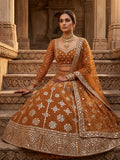 Designer Heavy Faux Georgette Real Mirror Sequins And Embroidered Work Lehenga Choli