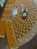 Designer Heavy Faux Georgette Real Mirror Sequins And Embroidered Work Lehenga Choli