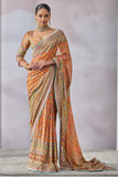 Bollywood Diva Madhuri Dixit Inspired Bollywood Replica Real Mirror Work Saree