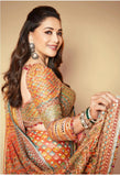 Bollywood Diva Madhuri Dixit Inspired Bollywood Replica Real Mirror Work Saree