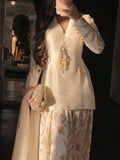 New Designer Party Wear Look Pure Glass Satin Top & Farshi Palazzo With Dupatta set