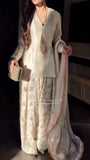 New Designer Party Wear Look Pure Glass Satin Top & Farshi Palazzo With Dupatta set