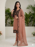 Latest Faux Georgette Embroidery And Sequence Work Top Pant With Dupatta