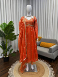 Fendy silk with Soft Micro Cotton Lining & Thread with Sequence work Salwar Kameez