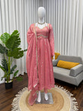 Fendy silk with Soft Micro Cotton Lining & Thread with Sequence work Salwar Kameez