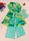 Latest Designer  Party Wear Plazz Blouse And Shrug Three Piece Set With Embroidery Work