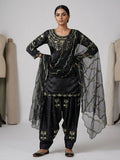 Desinger Heavy Japan Satin Farshi Salwar Top And Dupatta Set