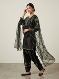 Desinger Heavy Japan Satin Farshi Salwar Top And Dupatta Set