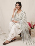 Desinger Heavy Japan Satin Farshi Salwar Top And Dupatta Set