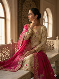 Designer Gmy Silk With Heavy Embroidery Sequence Work Top-Bottom And Dupatta Set