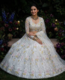 Designer Soft Butterfly Net Lehenga Choli With Real Mirror And Sequins Work