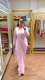 New Superhit Trending Ready To Wear Saree With Embroidered Stylish  Blouse