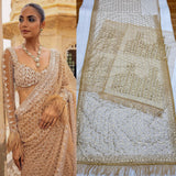 Latest Designer Heavy Quality Butterfly Net Saree With Embroidery And Thread Work