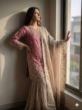Designer Gmy Silk With Heavy Embroidery Coding Dori-Sequence Work Top-Bottom And Dupatta Set