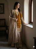 Designer Gmy Silk With Heavy Embroidery Coding Dori-Sequence Work Top-Bottom And Dupatta Set