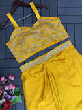 New Super Trending Party Wear Shrug with Sarara With Embroidery Work