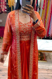 New Super Trending Party Wear Shrug with Sarara With Embroidery Work