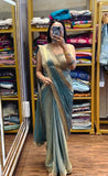 New Super Trending Embroidery Sequence work ready to wear saree with Embroidery Blouse