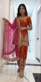 Designer Heavy Fandy Crushi Silk With Embroidery And Sequence Work