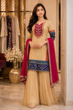Latest Designer Rangoli Silk 3 Pieces Suit Pair With Embroidery Wor With Fancy Lace