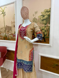 Latest Designer Rangoli Silk 3 Pieces Suit Pair With Embroidery Wor With Fancy Lace