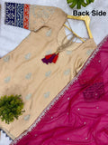 Latest Designer Rangoli Silk 3 Pieces Suit Pair With Embroidery Wor With Fancy Lace