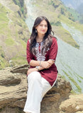 Festive & Party Wear Heavy Fox Rayon Cotton With Heavy Embroidery Top