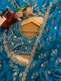 Fendy Silk with Beds Sequence work Beautiful Saree