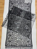 Beautiful Black Butterfly Net Saree With Embroidery And  Sequins Work