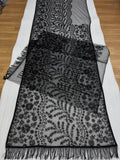 Beautiful Black Butterfly Net Saree With Embroidery And  Sequins Work