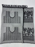 Beautiful Black Butterfly Net Saree With Embroidery And  Sequins Work